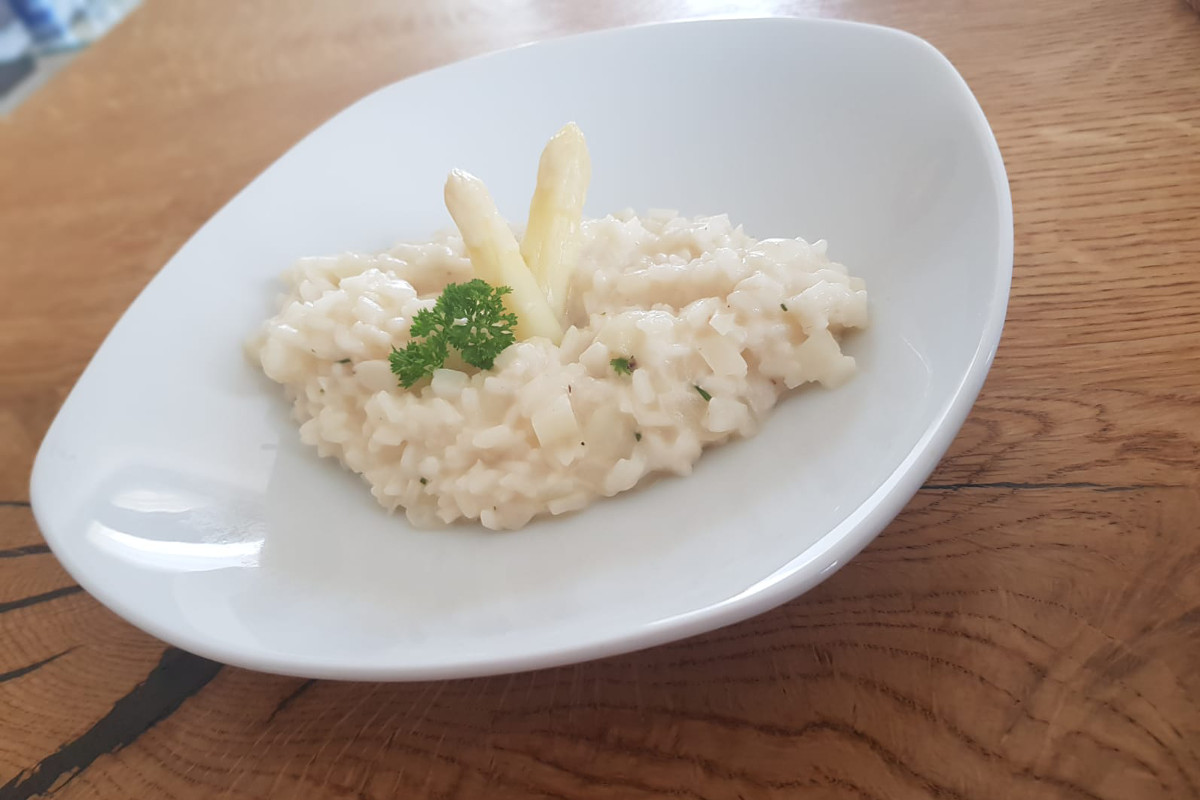 Spargel Risotto - Gemüsebau Platzer